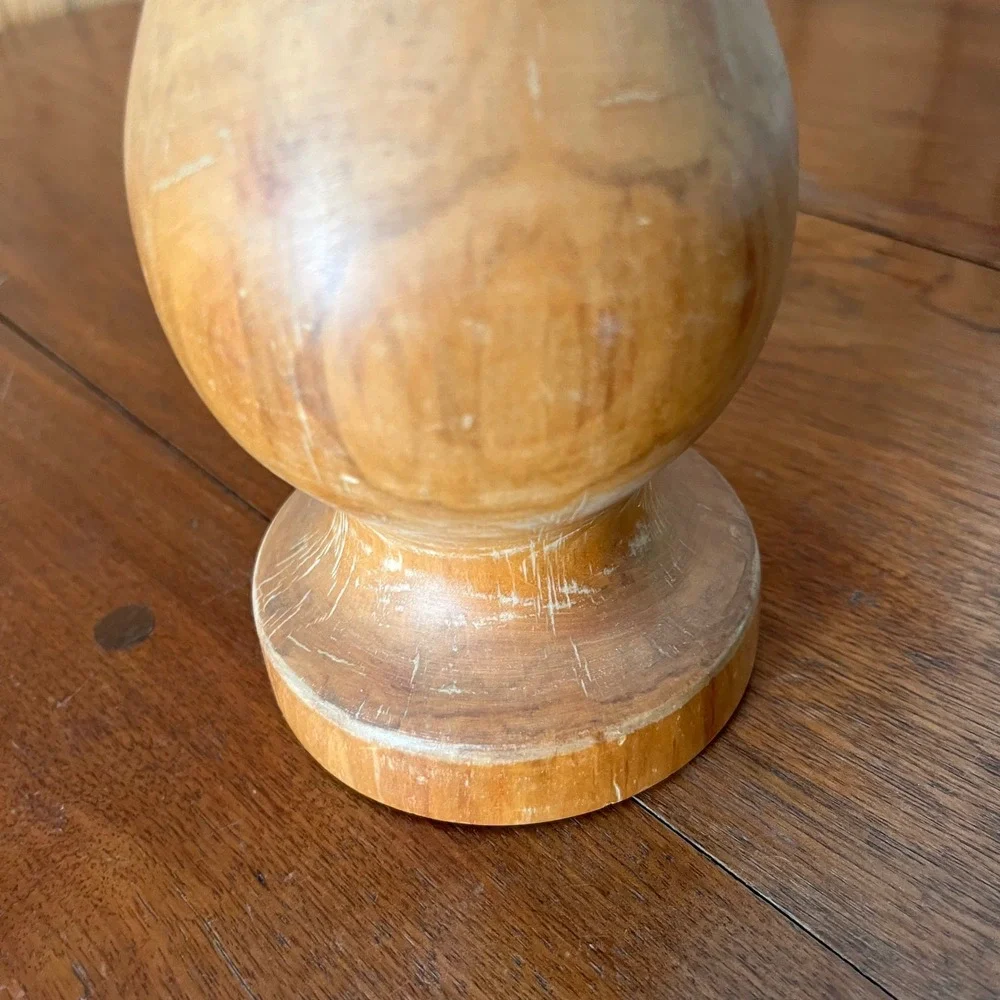 Vintage Aspen Wood Bud Vase How's Your Aspen Colorado MCM Hand Turned Decor